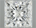 Natural Diamond 0.51 Carats, Princess with  Cut, G Color, SI1 Clarity and Certified by GIA