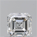 Natural Diamond 0.71 Carats, Asscher with  Cut, G Color, VVS1 Clarity and Certified by GIA