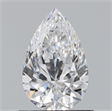 Natural Diamond 0.74 Carats, Pear with  Cut, D Color, VS1 Clarity and Certified by GIA