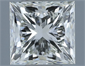 Natural Diamond 1.00 Carats, Princess with  Cut, J Color, VS1 Clarity and Certified by IGI