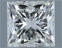 Natural Diamond 1.00 Carats, Princess with  Cut, J Color, VS1 Clarity and Certified by IGI