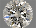 Natural Diamond 0.71 Carats, Round with Excellent Cut, I Color, VS2 Clarity and Certified by IGI