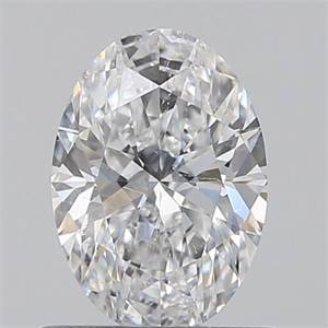 Foto Diamante Natural 0.63 quilates, Ovalado , Color D, claridad SI2 y certificado GIA de
