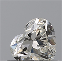 Natural Diamond 0.53 Carats, Heart with  Cut, I Color, VVS1 Clarity and Certified by GIA
