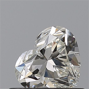 Picture of Natural Diamond 0.53 Carats, Heart with  Cut, I Color, VVS1 Clarity and Certified by GIA