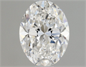 Natural Diamond 0.90 Carats, Oval with  Cut, E Color, VS2 Clarity and Certified by GIA