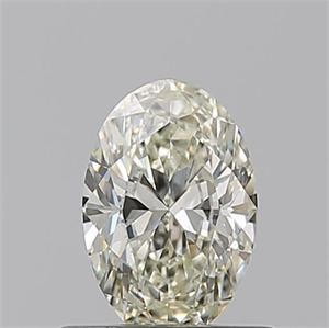Foto Diamante Natural 0.61 quilates, Ovalado , Color L, claridad IF y certificado GIA de
