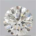 Natural Diamond 1.20 Carats, Round with Excellent Cut, J Color, VS1 Clarity and Certified by IGI