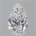 Diamante Natural 1.70 quilates, De pera , Color D, claridad SI2 y certificado GIA