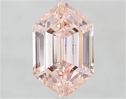 Picture of Lab Grown Diamond 2.58 Carats, HEXAGONAL with  Cut, Fancy Intense Pink Color, VVS2 Clarity and Certified by IGI