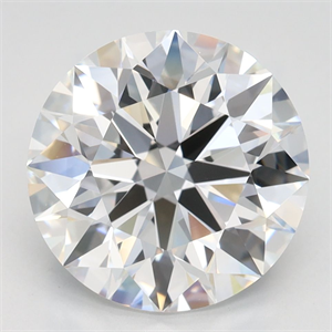 Picture of Lab Grown Diamond 3.52 Carats, Round with Ideal Cut, D Color, VVS1 Clarity and Certified by IGI