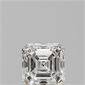Natural Diamond 0.50 Carats, Asscher with  Cut, G Color, VVS1 Clarity and Certified by GIA