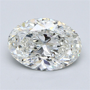Picture of Natural Diamond 2.52 Carats, Oval with  Cut, H Color, SI2 Clarity and Certified by GIA