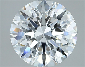 Picture of Natural Diamond 2.50 Carats, Round with Excellent Cut, D Color, SI1 Clarity and Certified by GIA