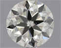 Natural Diamond 0.84 Carats, Round with Excellent Cut, K Color, SI1 Clarity and Certified by GIA