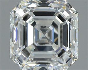 Picture of Natural Diamond 1.21 Carats, Asscher with  Cut, H Color, IF Clarity and Certified by GIA