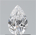 Natural Diamond 0.50 Carats, Pear with  Cut, D Color, VS1 Clarity and Certified by GIA