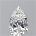 Natural Diamond 0.72 Carats, Pear with  Cut, F Color, VVS1 Clarity and Certified by GIA