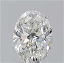 Natural Diamond 1.71 Carats, Oval with  Cut, I Color, SI2 Clarity and Certified by GIA