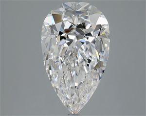Picture of Natural Diamond 2.79 Carats, Pear with  Cut, E Color, VVS2 Clarity and Certified by GIA