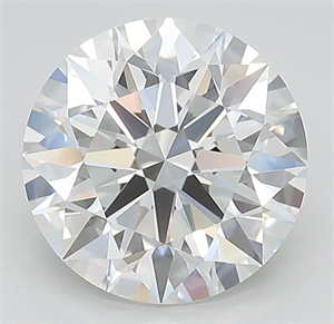 Picture of Lab Grown Diamond 2.82 Carats, Round with Ideal Cut, G Color, IF Clarity and Certified by IGI
