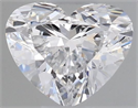 Natural Diamond 0.37 Carats, Heart with  Cut, D Color, SI2 Clarity and Certified by GIA