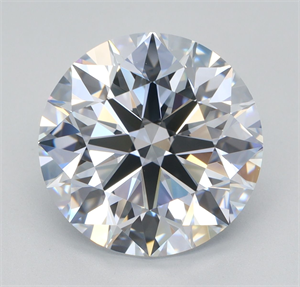 Picture of Lab Grown Diamond 4.34 Carats, Round with Ideal Cut, F Color, VVS2 Clarity and Certified by IGI