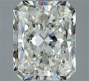 Picture of Natural Diamond 2.01 Carats, Radiant with  Cut, J Color, I1 Clarity and Certified by GIA