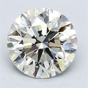Picture of Natural Diamond 4.01 Carats, Round with Excellent Cut, K Color, VS1 Clarity and Certified by GIA