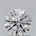 Natural Diamond 0.86 Carats, Round with Excellent Cut, D Color, SI2 Clarity and Certified by GIA