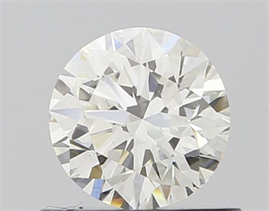 Picture of Natural Diamond 0.56 Carats, Round with Excellent Cut, I Color, VS2 Clarity and Certified by GIA