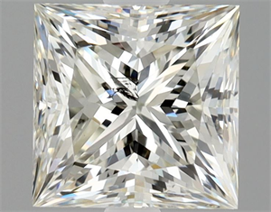 Picture of Natural Diamond 1.08 Carats, Princess with  Cut, K Color, SI2 Clarity and Certified by GIA