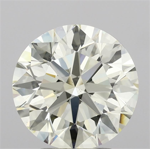 Picture of Natural Diamond 3.00 Carats, Round with Excellent Cut, N Color, VS2 Clarity and Certified by IGI