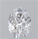 Natural Diamond 1.01 Carats, Oval with  Cut, D Color, VS1 Clarity and Certified by GIA