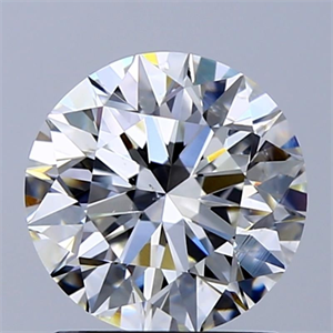 Picture of Natural Diamond 1.50 Carats, Round with Excellent Cut, G Color, SI1 Clarity and Certified by GIA