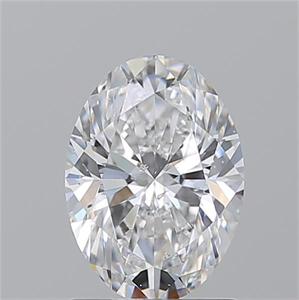 Picture of Natural Diamond 1.50 Carats, Oval with  Cut, D Color, SI2 Clarity and Certified by GIA