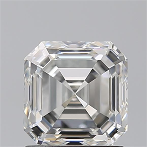 Picture of Natural Diamond 1.50 Carats, Asscher with  Cut, H Color, VVS2 Clarity and Certified by GIA