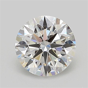 Picture of Lab Grown Diamond 1.02 Carats, Round with Ideal Cut, D Color, VVS2 Clarity and Certified by IGI