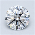 Diamante Natural 1.61 quilates, Redondo , Color D, claridad SI1 y certificado GIA
