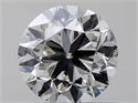 Natural Diamond 0.50 Carats, Round with Very Good Cut, K Color, SI1 Clarity and Certified by GIA