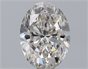 Natural Diamond 1.50 Carats, Oval with  Cut, H Color, SI1 Clarity and Certified by GIA