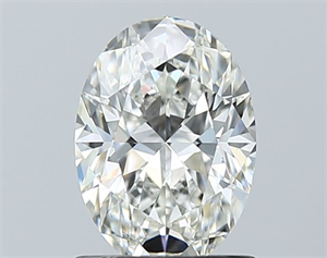 Foto Diamante Natural 1.05 quilates, Ovalado , Color H, claridad VS1 y certificado GIA de