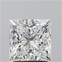 Natural Diamond 2.01 Carats, Princess with  Cut, E Color, SI2 Clarity and Certified by GIA