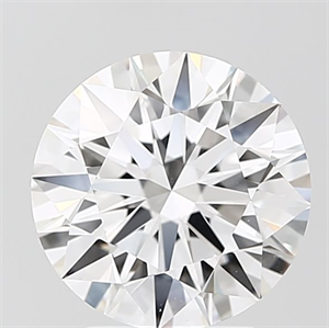 Picture of Lab Grown Diamond 2.61 Carats, Round with Ideal Cut, D Color, VS1 Clarity and Certified by IGI