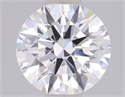 Lab Grown Diamond 0.73 Carats, Round with Ideal Cut, D Color, VVS2 Clarity and Certified by IGI