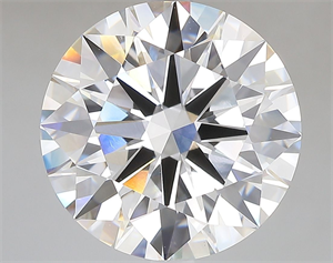 Picture of Lab Grown Diamond 7.08 Carats, Round with Ideal Cut, F Color, VVS2 Clarity and Certified by IGI