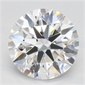 Lab Grown Diamond 3.00 Carats, Round with Ideal Cut, D Color, VVS1 Clarity and Certified by IGI