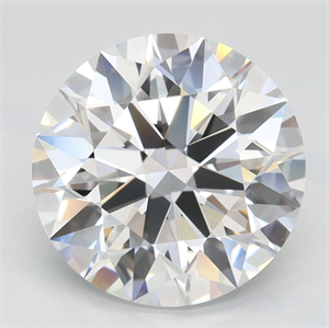 Picture of Lab Grown Diamond 3.00 Carats, Round with Ideal Cut, D Color, VVS1 Clarity and Certified by IGI