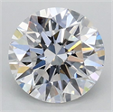 Lab Grown Diamond 1.02 Carats, Round with Ideal Cut, D Color, VS2 Clarity and Certified by IGI