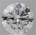 Lab Grown Diamond 6.01 Carats, Round with Excellent Cut, E Color, VVS2 Clarity and Certified by IGI